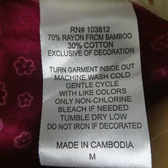 Munki Munki Long Sleeve Pajama Shirt Top Button Front Tea Coffee Mug NWT Medium - Picture 5 of 6